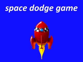 space dodge game launch screen foreground