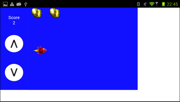 space dodge game in landscape on ZTE Geek