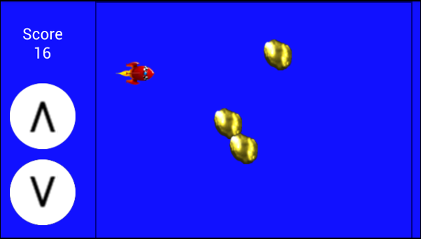 space dodge game on ZTE Geek: landscape, fullscreen, viewport meta, resize, fixed margin, canvas and sprites resized