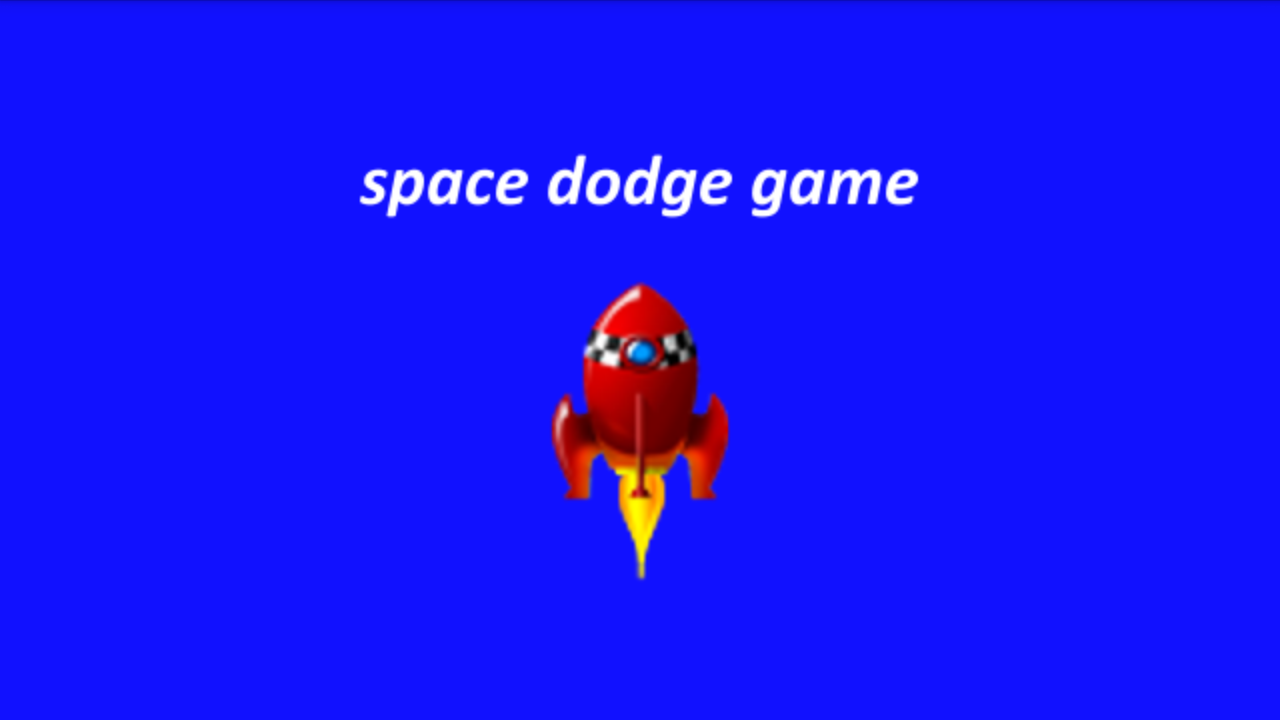 space dodge game launch screen on ZTE Geek
